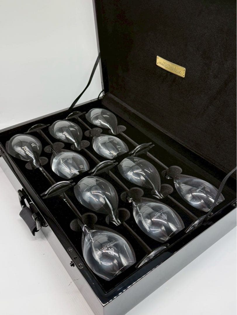 【非売品】アルマンド シャンパングラス　グラス10脚　アタッシュケース入り