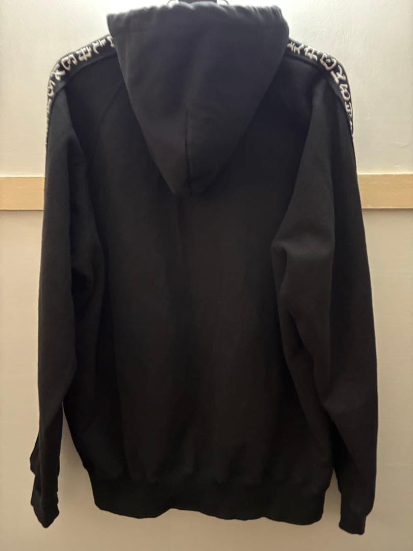 ブラックアイパッチ 取扱注意 OGロゴ龍刺繍 ジップUPパーカー/黒XLドラゴン