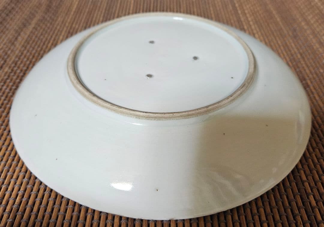 江戸時代後期　古伊万里　染付　鮎(あゆ)皿　径　約20.6cm鮎皿　検】柿右衛門