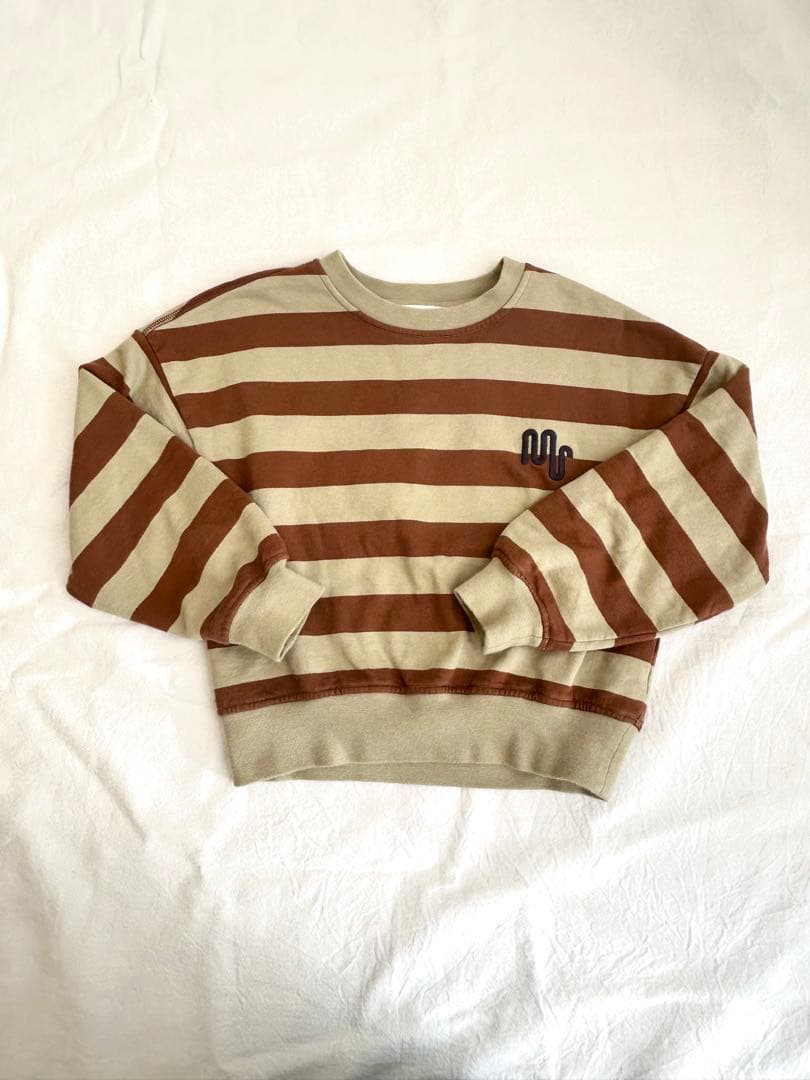 main story ボーダー スウェット 4y