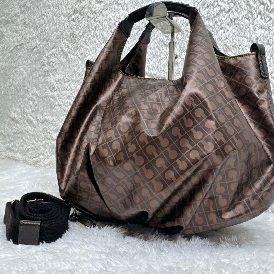 【未使用級】GHERARDINI 2way ショルダーバッグ ソフティ バルーン