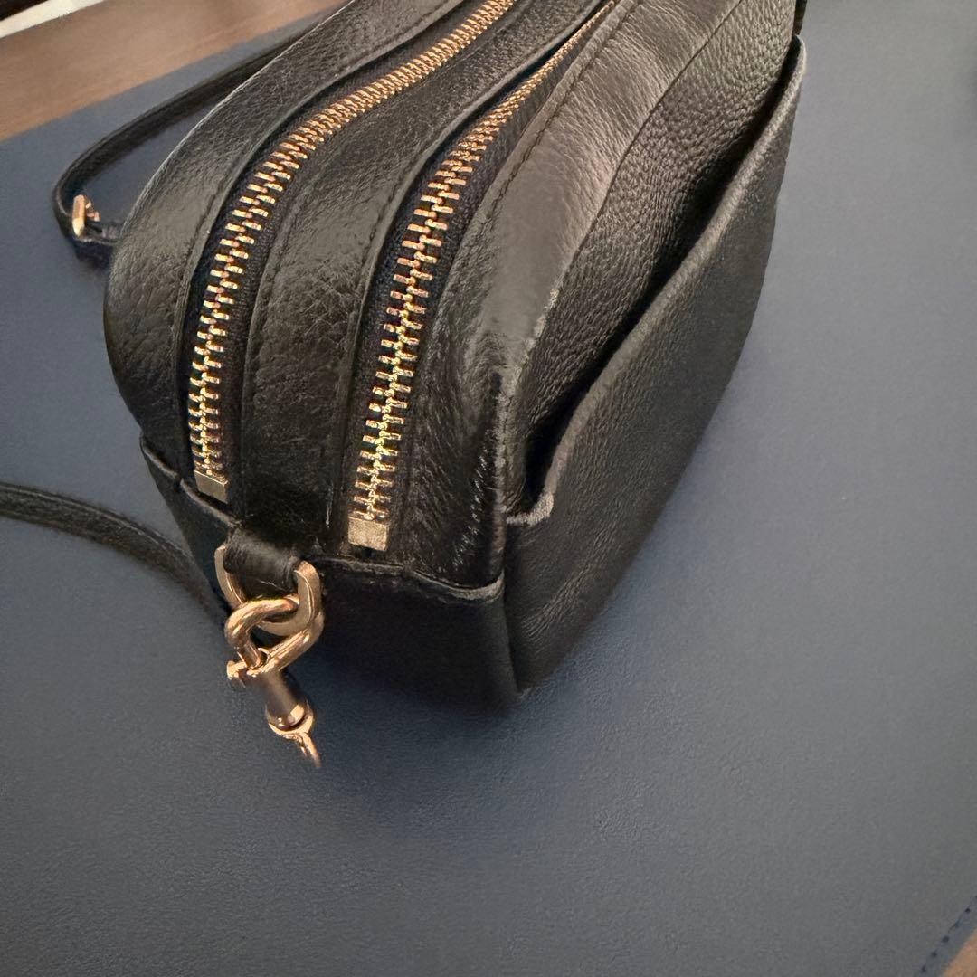 Tory Burch ブラックレザー ショルダーバッグ