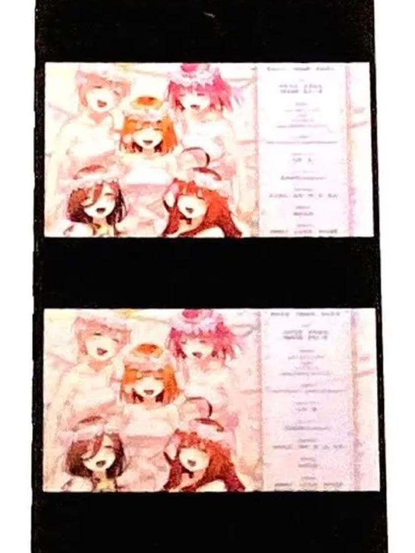 映画「五等分の花嫁」特典フィルム　エンドロール:五つ子