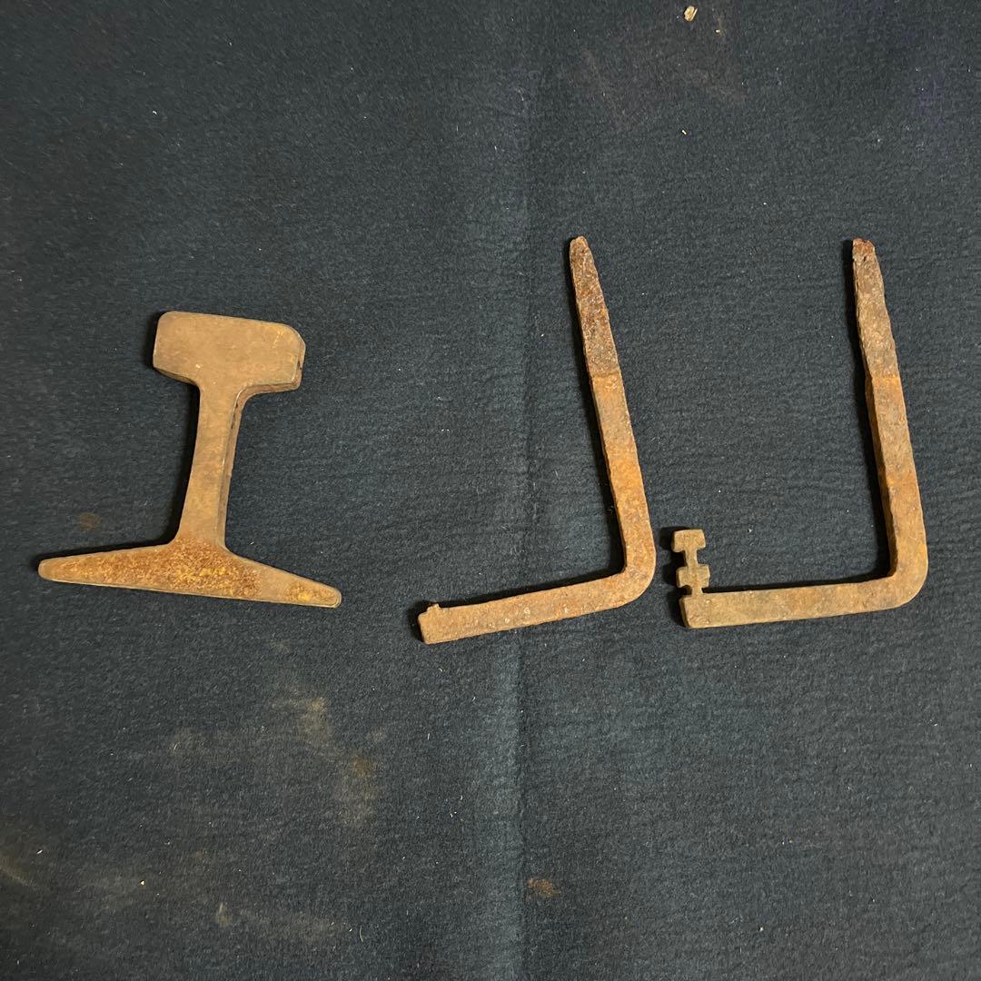 鉄道関連　岩本製　国鉄　タブレットケース　腕章　廃品点検ハンマー　レール　杭