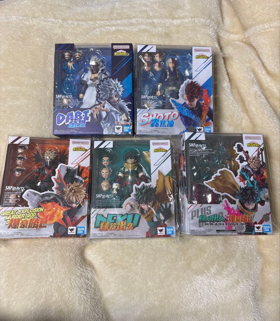 S.H.Figuarts僕のヒーローアカデミア フィギュア4体＋オプションパーツ