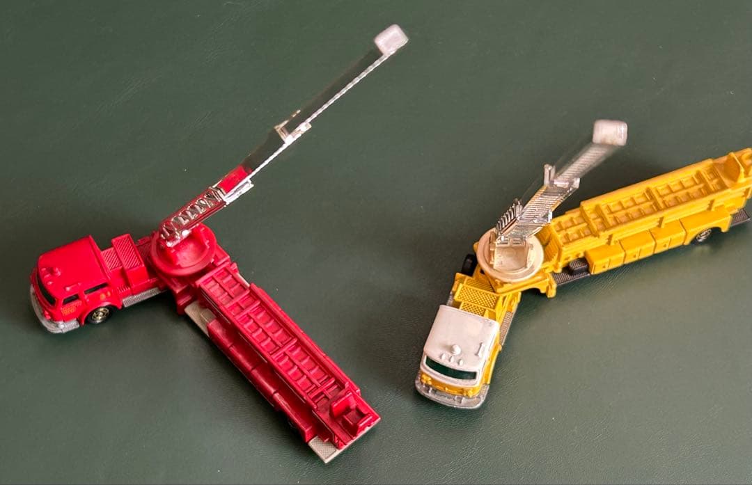 ロングトミカ アメリカン はしご消防車 2点セット