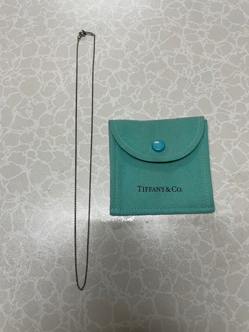 ②Tiffany & Co. 925 サークルペンダントチェーン付き 箱あり