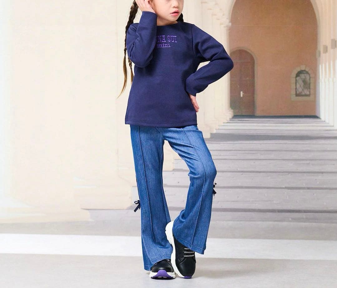 新品 今季 ANNA SUI mini フレアパンツ 150