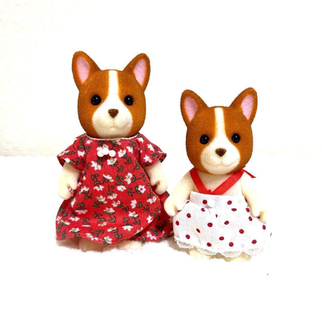 シルバニアファミリー⭐️コーギー　オープンハンド　海外版　Flair