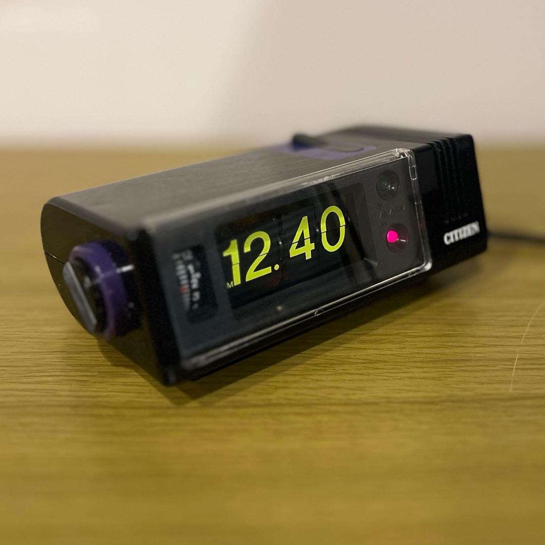 【メンテ済み・動作正常】レア品 CITIZEN パタパタ時計 ハイリーフ・ネップ