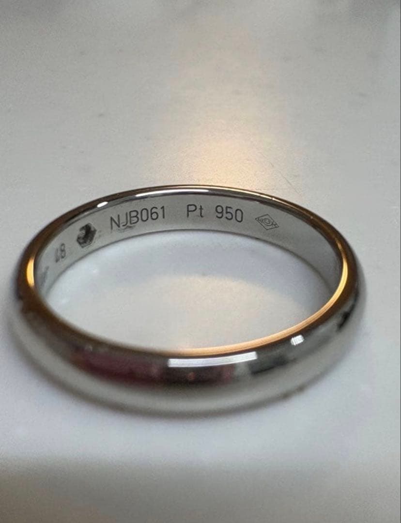 【極美品】CARTIER Cドゥカルティエ 1Pダイヤ プラチナリング 8号