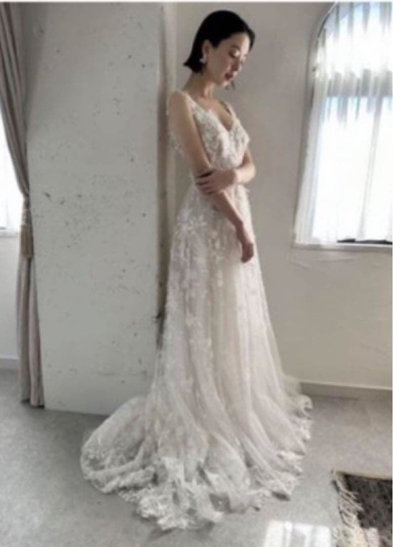 k*u様 plumedress ウエディングドレス　花嫁　前撮り　結婚式