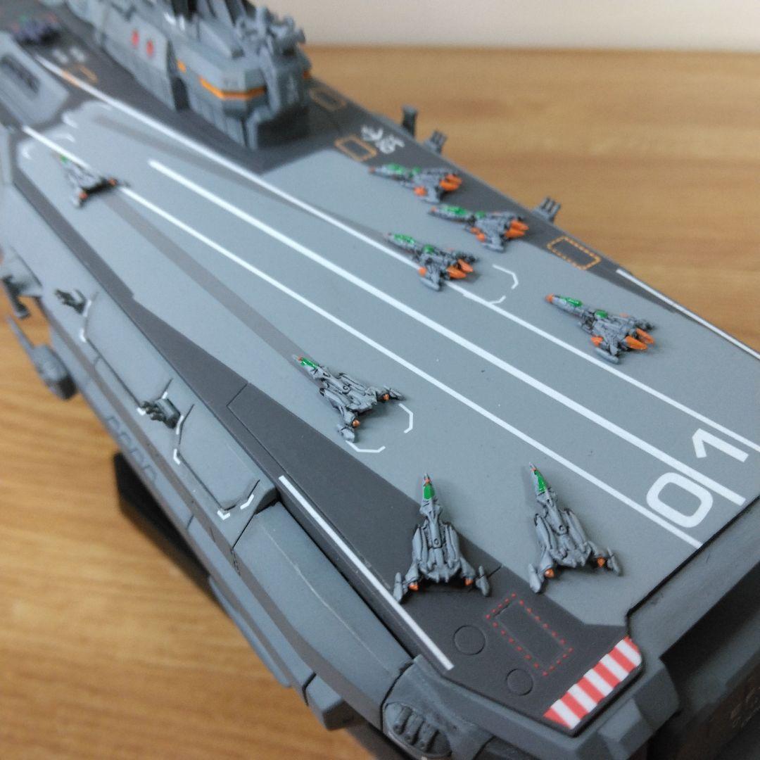 宇宙戦艦ヤマト3199 1/1000戦闘航宙母艦ヒュウガ全塗装完成品
