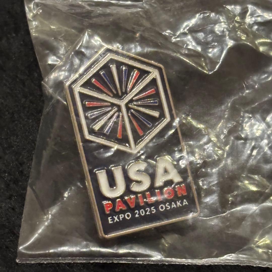 【非売品】 大阪関西万博　アメリカ　USA Pavilion ピンバッジ
