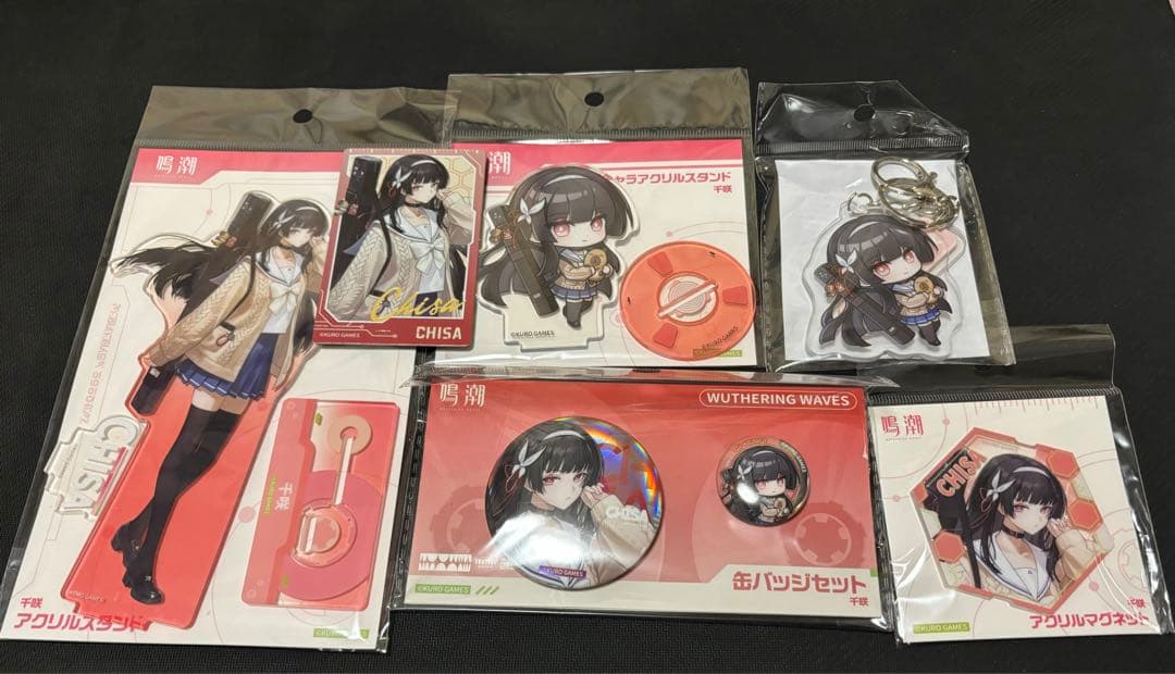 鳴潮 C107 千咲 アクリルスタンド 缶バッジ キーホルダー 6点セット