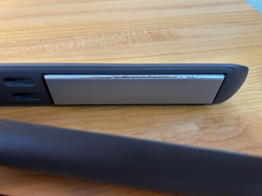 SALONIA スムースシャインストレートヘアアイロン 24mm グレーポーチ付