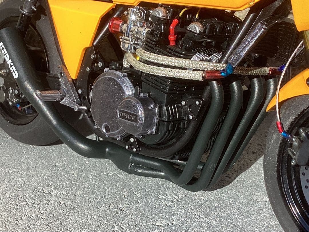 メカザワ バイクプラモデル族車　アオシマ1/12 Z1-R (ジャンク品)