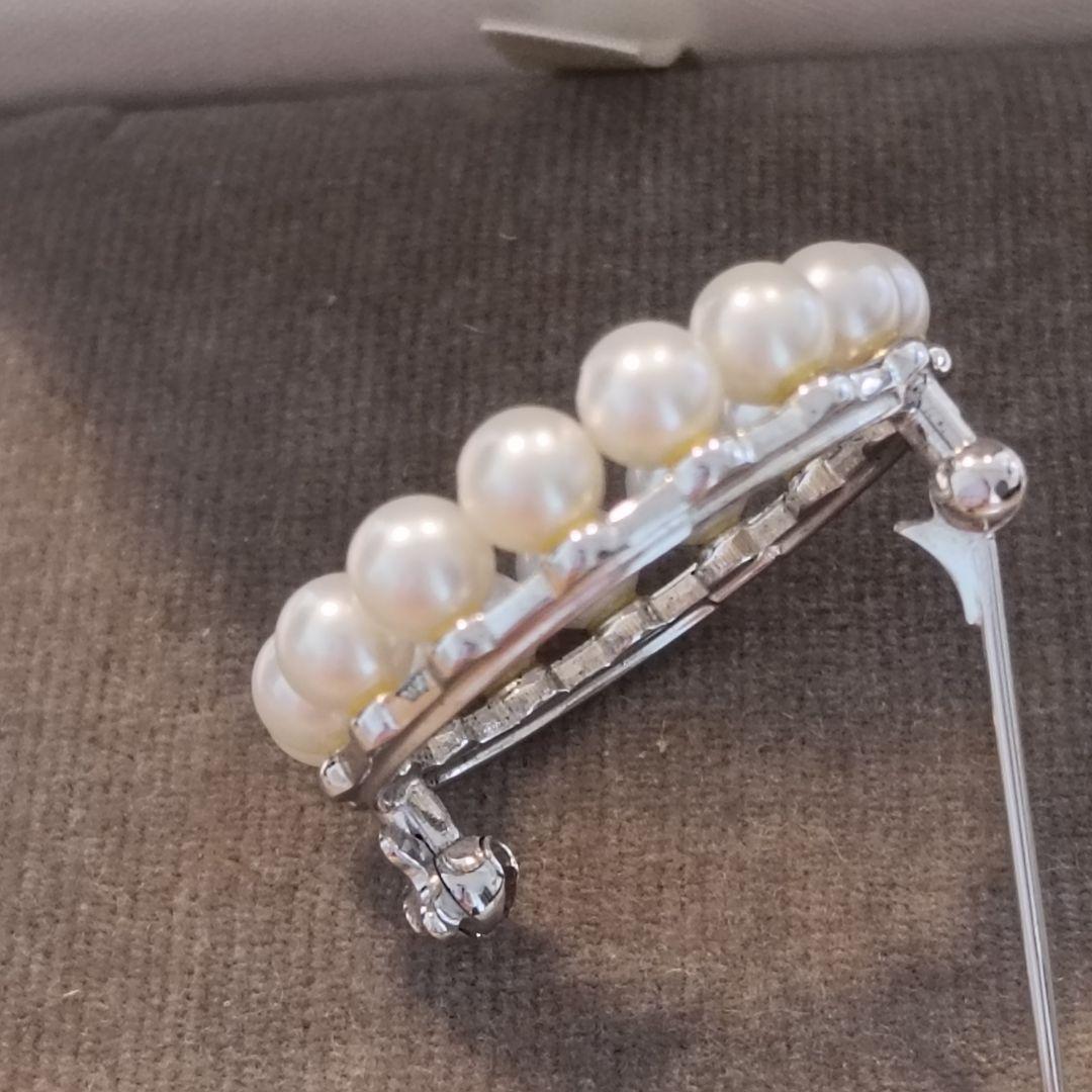 ミキモト ブローチ パール サークル フォーマル 箱なし～