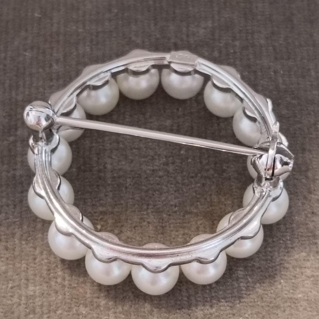 ミキモト ブローチ パール サークル フォーマル 箱なし～