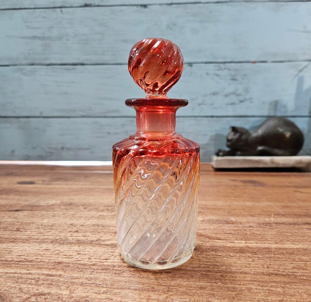 オールドバカラ BACCARAT バンブー ローズ 香水瓶 蓋付き ボトル