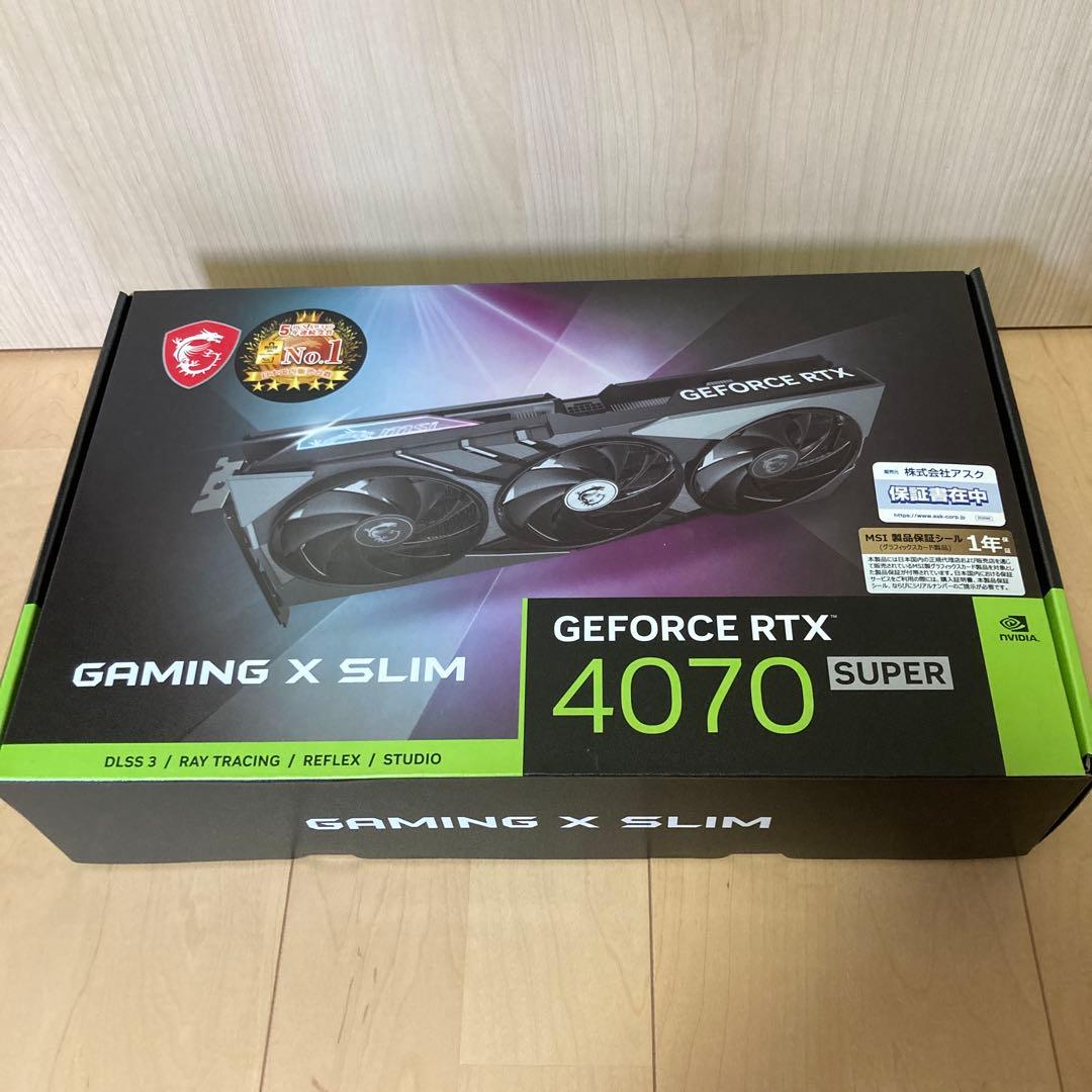 [最終値下げ]MSI RTX4070SUPER Gaming X Slim