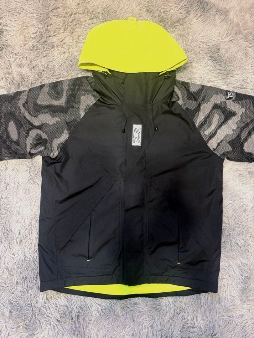 TS DESIGNメガヒートフラッシュ防水防寒ジャケット 秋冬用 ブラック L