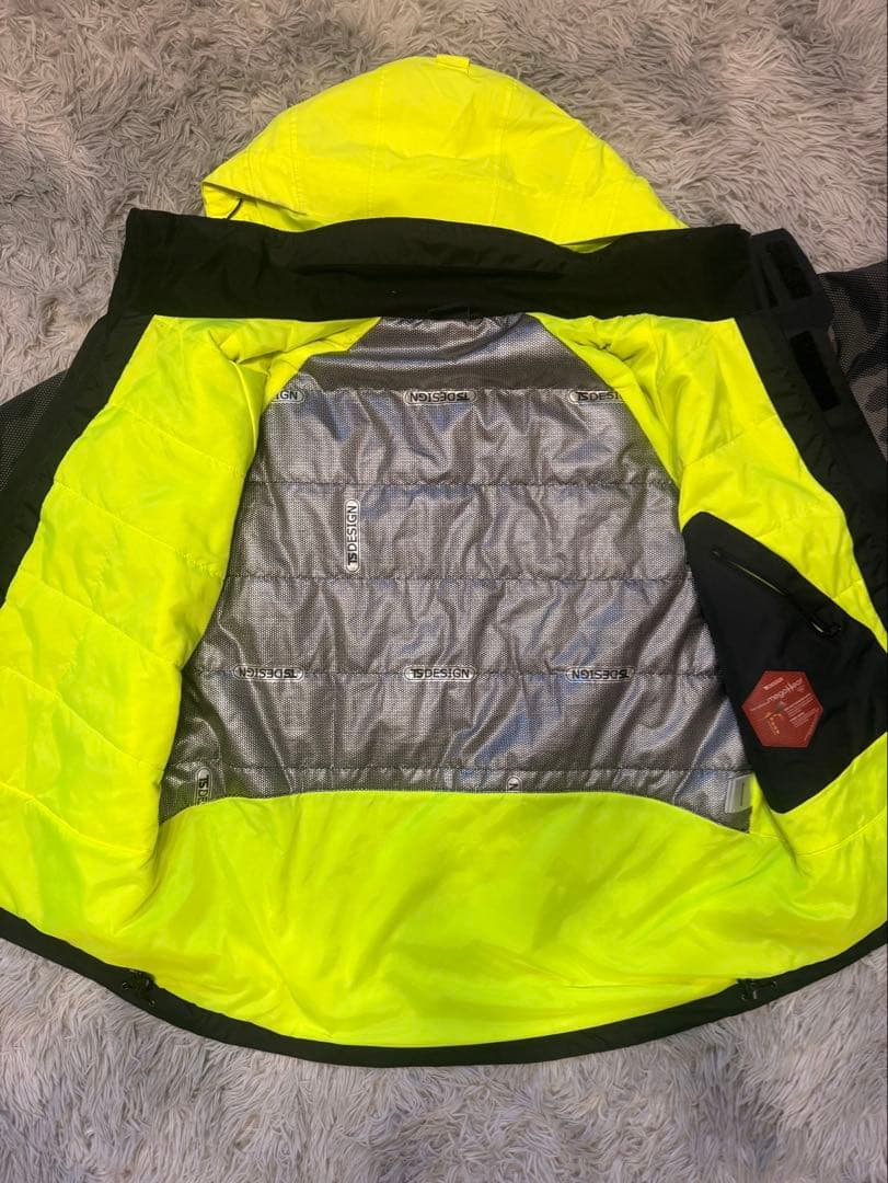 TS DESIGNメガヒートフラッシュ防水防寒ジャケット 秋冬用 ブラック L