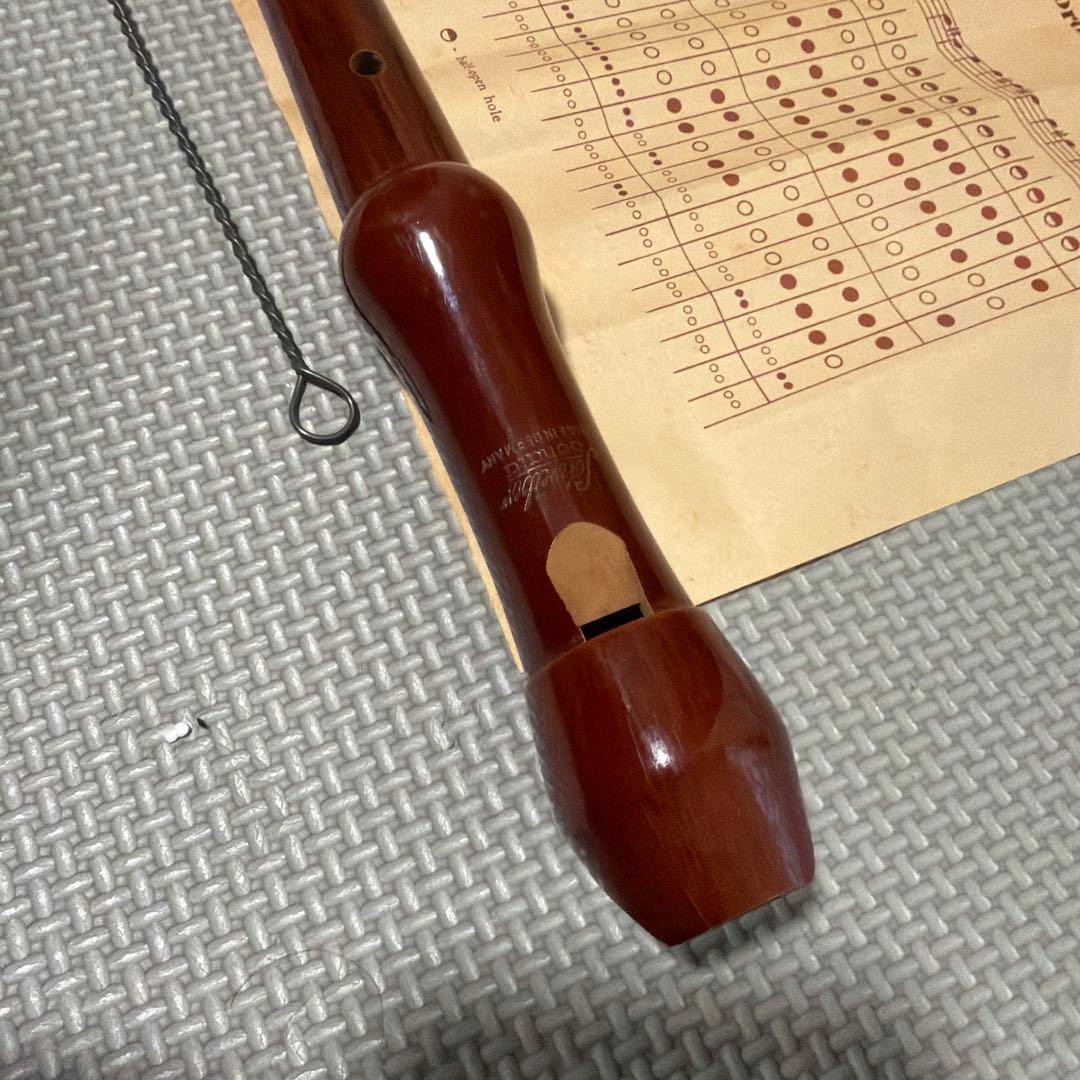 【ドイツ製】木製 Schreiber ソプラノリコーダー　シュライバー