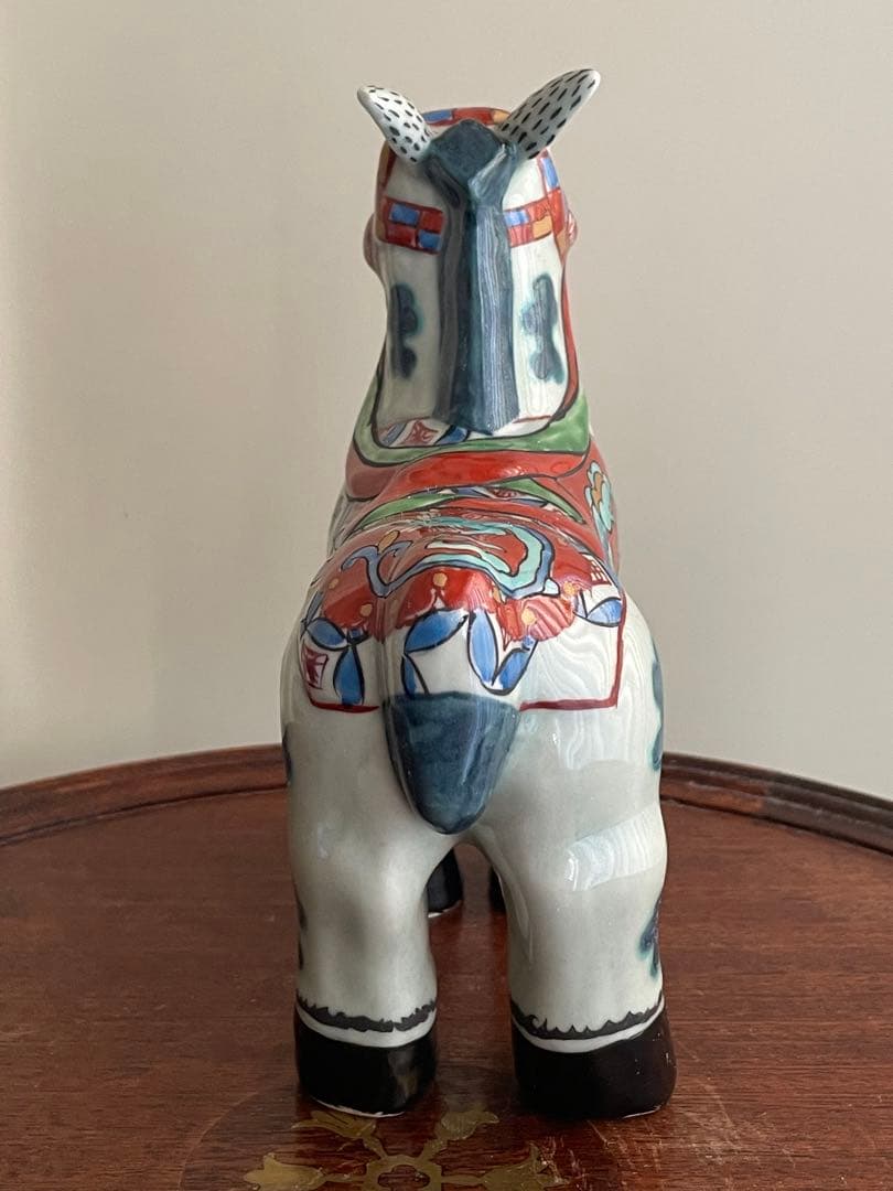 ⬇️ 円左エ門窯　⭐︎ 飾り馬　小　　手書き　有田焼