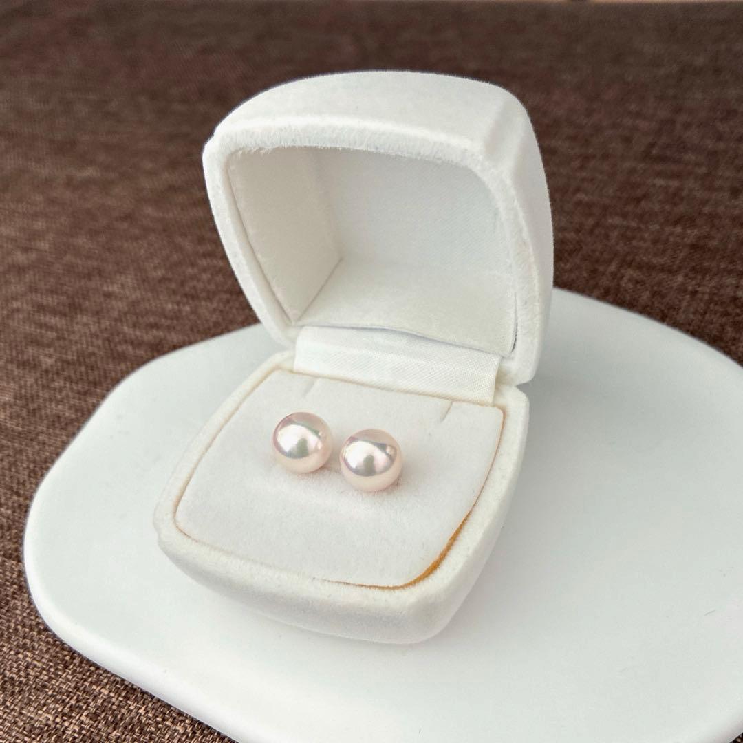 天女クラスアコヤ本真珠ピアス新品未使用ケース付き