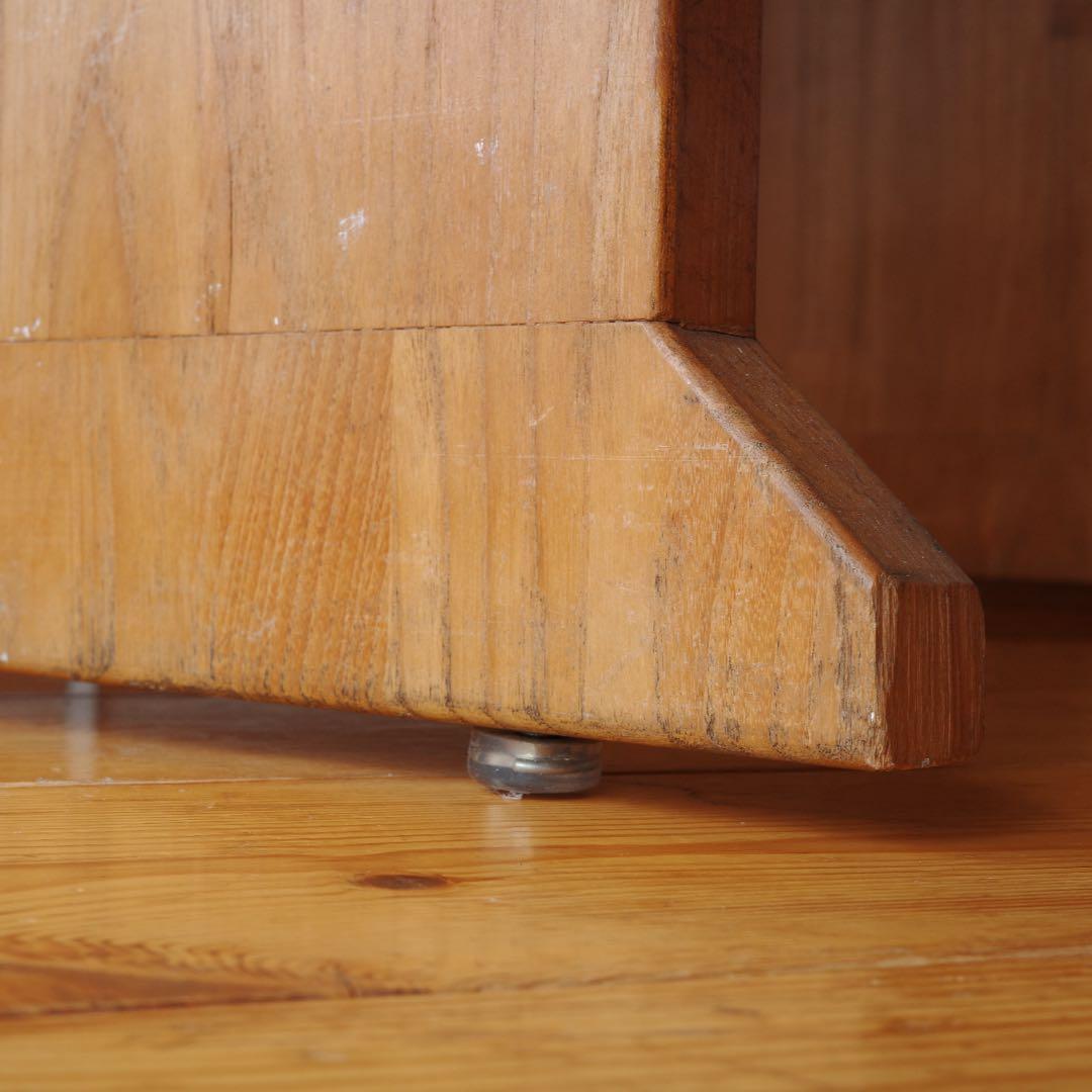 1990年代 ビンテージ デスク チーク無垢材 机 棚（天童木工 デンマーク)