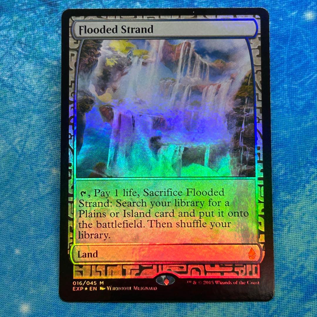 MTG 英語版 foil EXP 溢れかえる岸辺 Flooded Strand