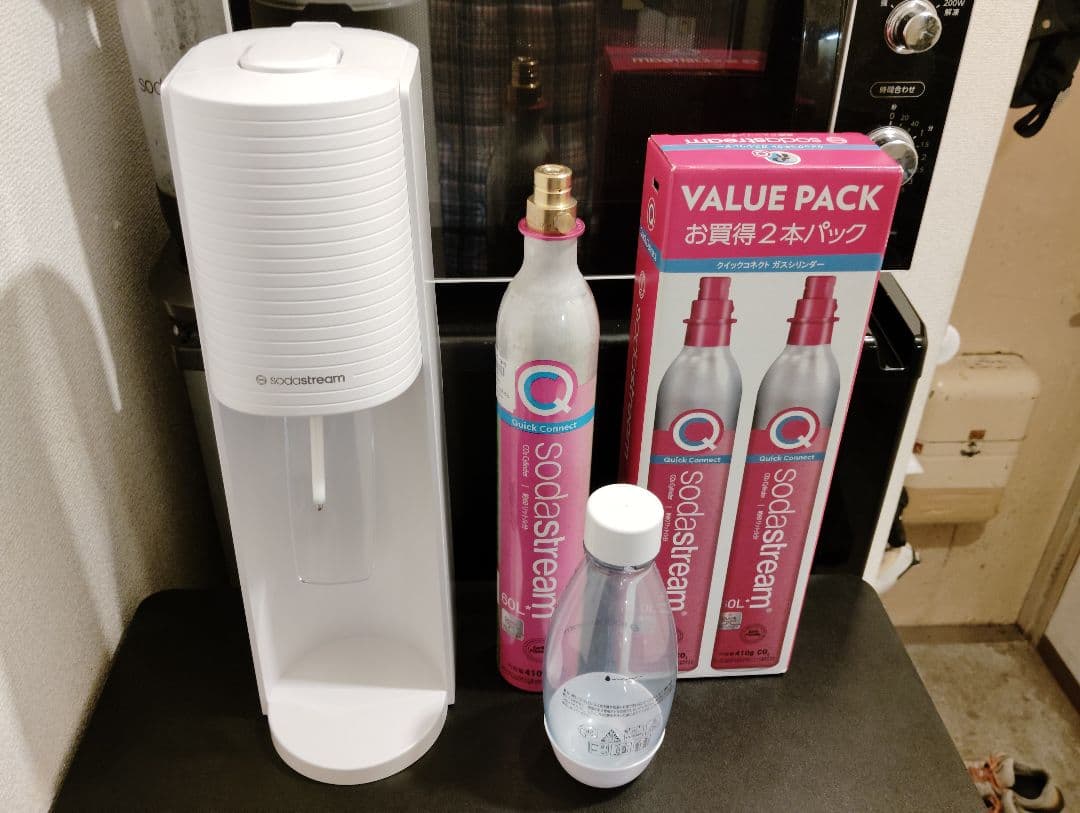 sodastream ソーダストリーム テラ 未使用ガスシリンダー2本つき