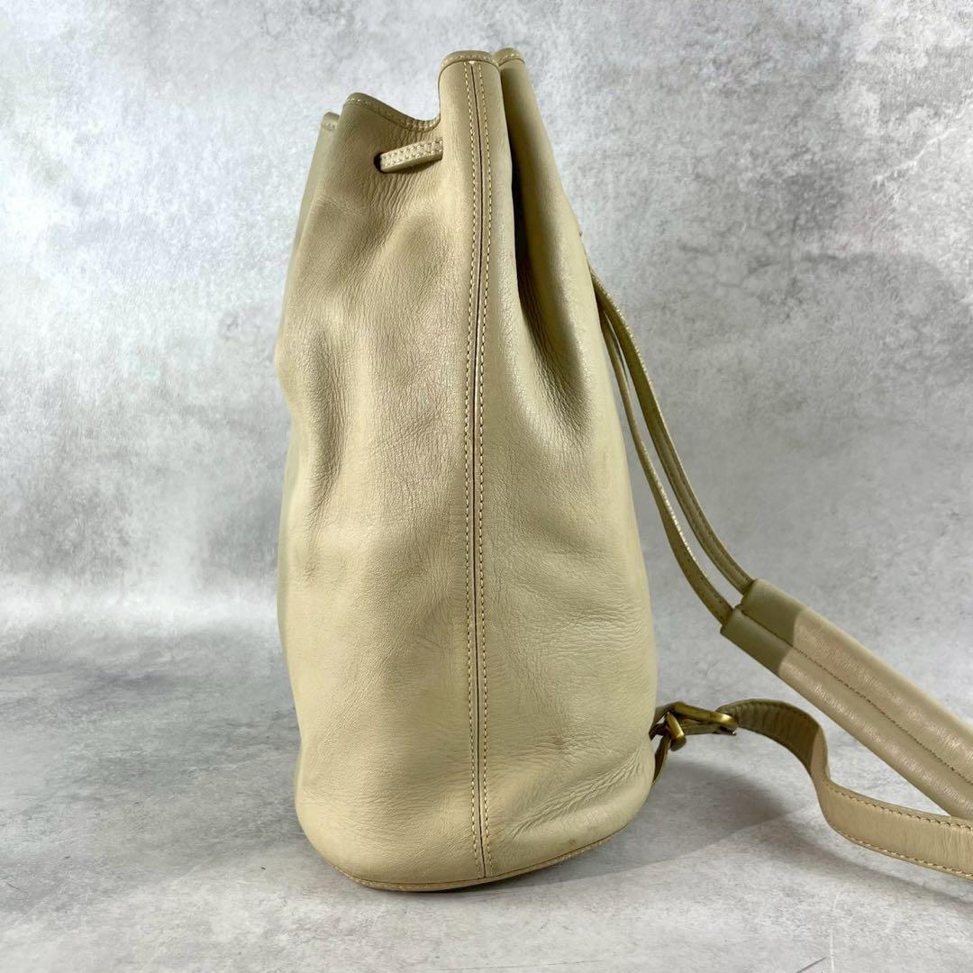 良品✨レア オールドコーチ 西口修平 ショルダーバッグ オールレザー 巾着型