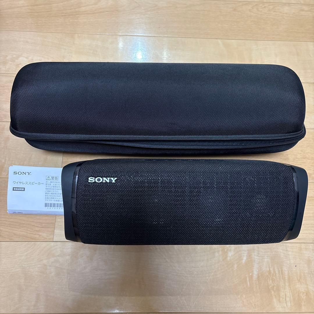 SONY SRS-XB43 ワイヤレススピーカー ケース付き