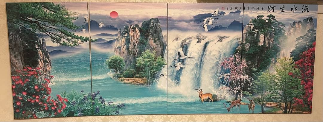 自然風景 パネル　4枚組