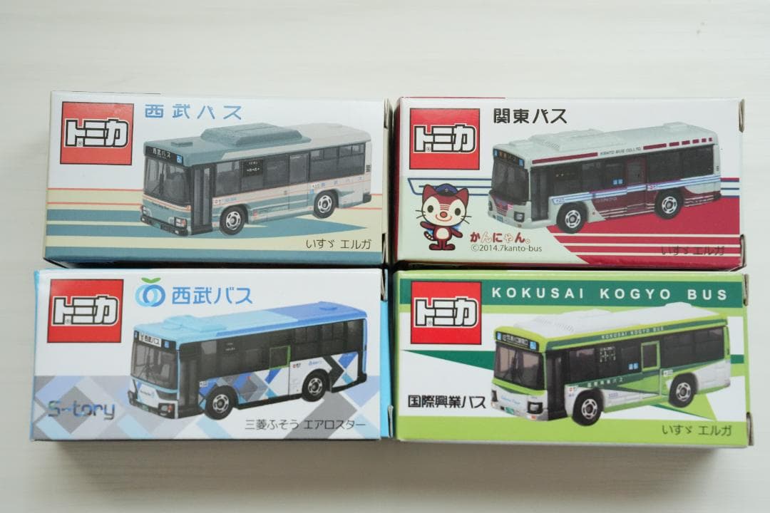 トミカ 西武バス 関東バス 国際興業バス オリジナルトミカ 4台