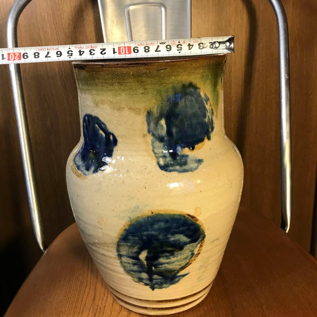 壷屋焼　北窯　やちむん　山田真萬　読谷山焼　花瓶　壷　沖縄　伝統工芸