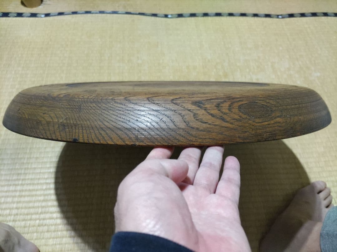 時代！　木地盆　大盆（57ｃｍ）　栓の木　酒器使いに