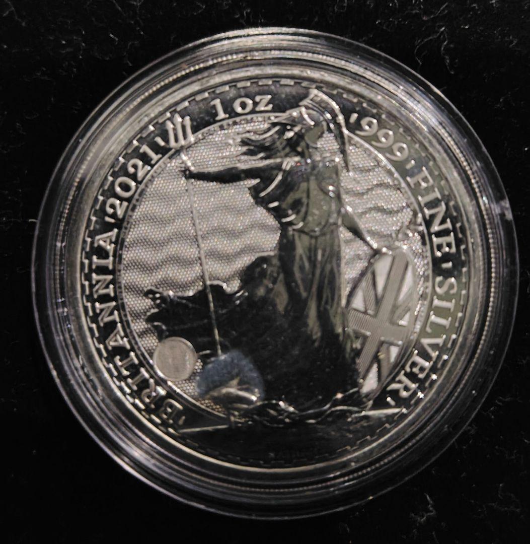 カ*ズ様 2021年ブリタニア /2ポンド銀貨 / 保護ケース入り/1枚1500