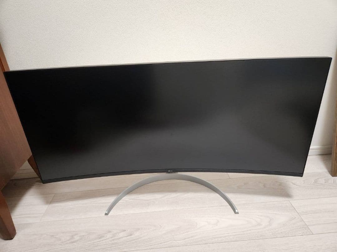 LG 37.5インチ高解像度(3840×1600)曲面型ウルトラワイドモニター