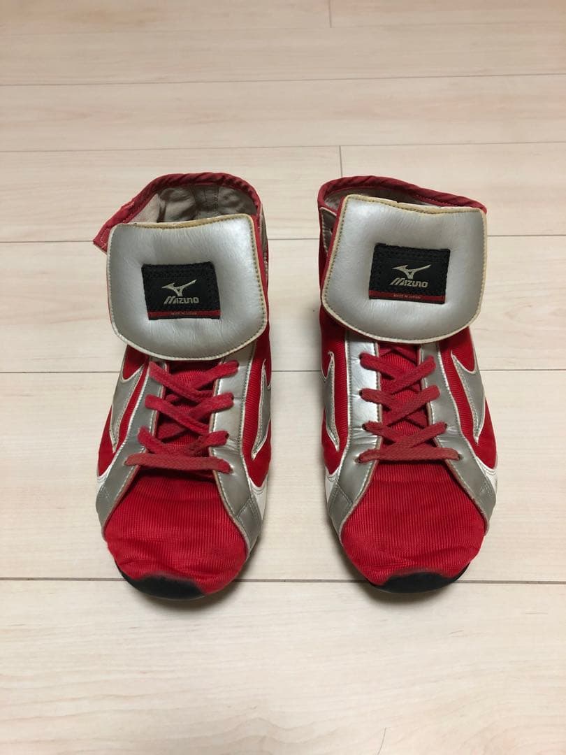 Mizuno ボクシングシューズ レッド ローカット 25.5㎝