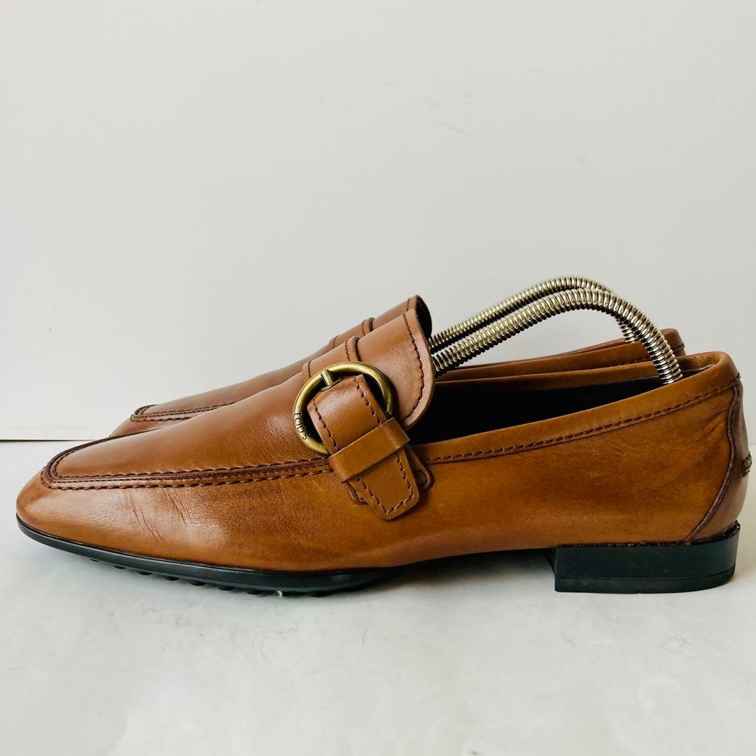 TOD'S トッズ 濃茶 ローファー 24.5cm 除菌・消臭済み