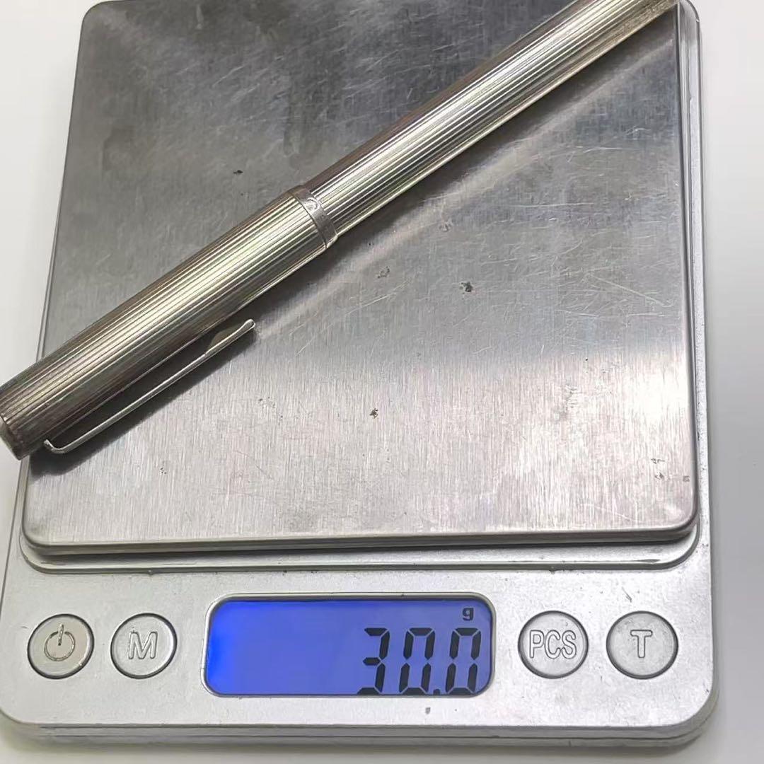 DUNHILL ダンヒル 万年筆 シルバー 925ボディ ペン先585/14金