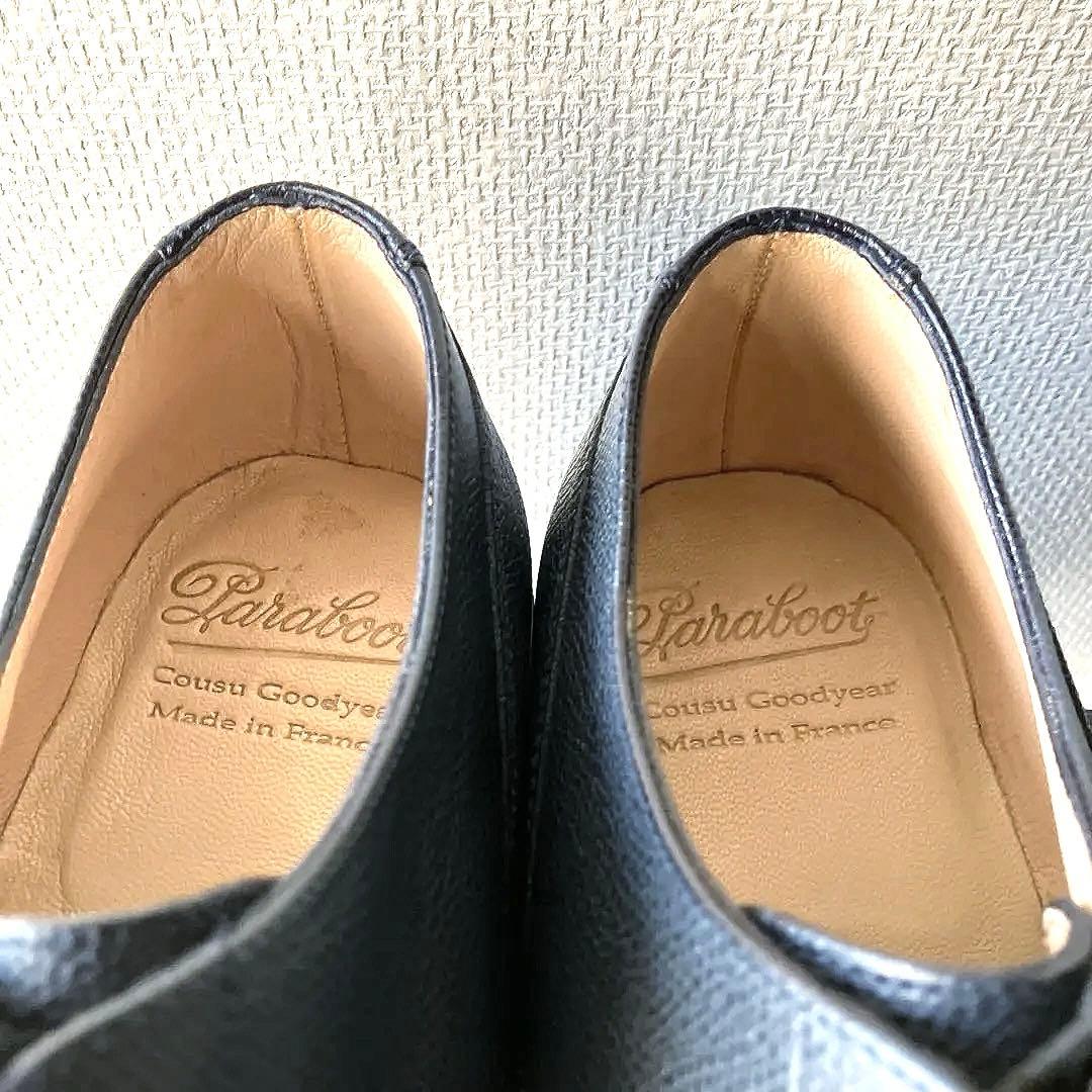 【未使用】パラブーツ シャンボード ネイビー グレインカーフ 7.5（26cm）