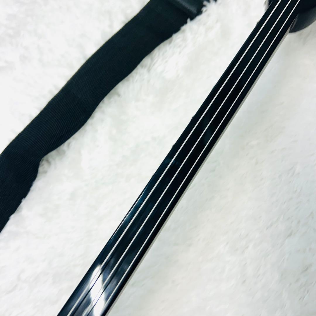 【美品】沖縄三線　蛇柄　人工皮仕様　三味線タイプ　リュックケース付き