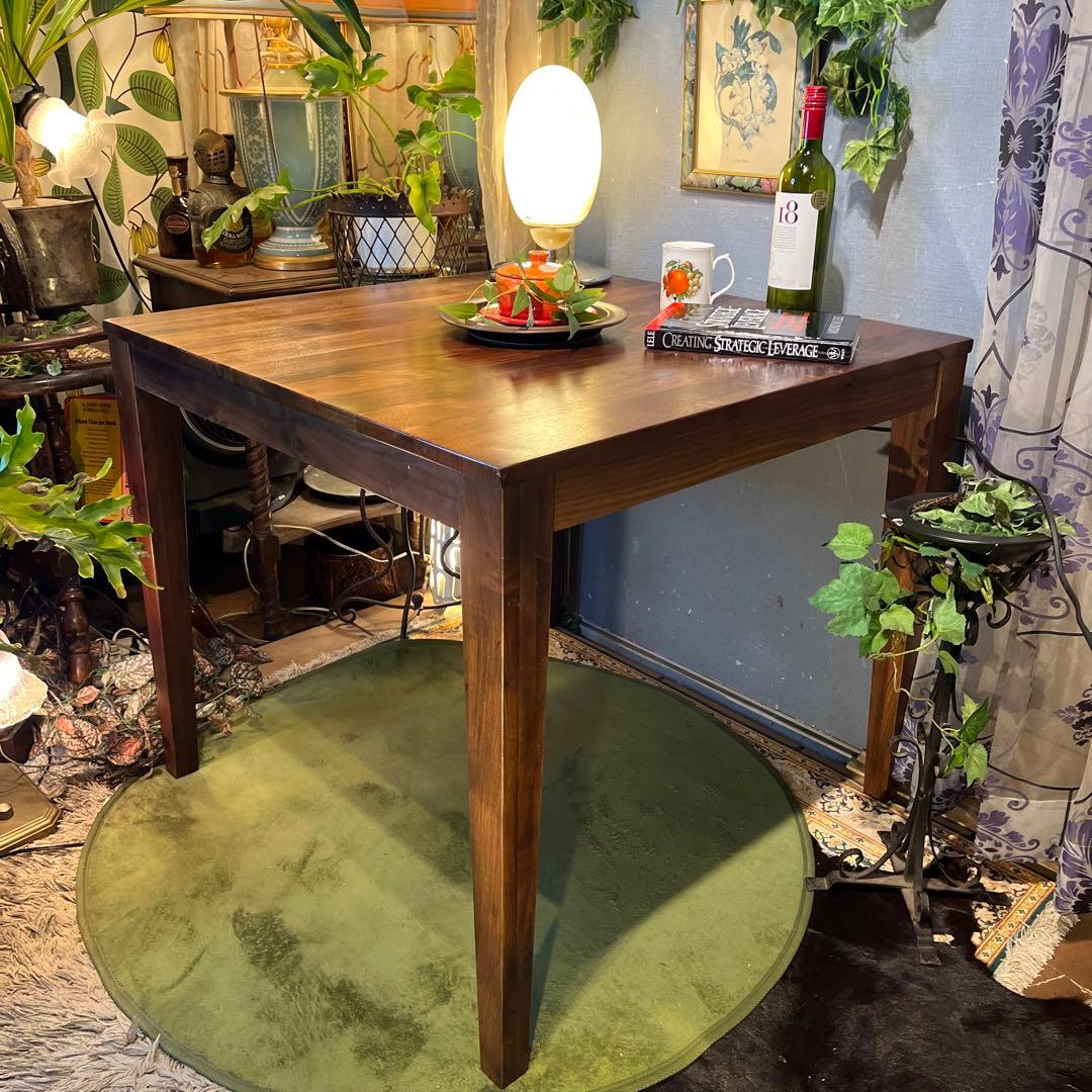 Sale 美品　ヴィンテージ ウォールナット無垢　コンパクト　ダイニングテーブル