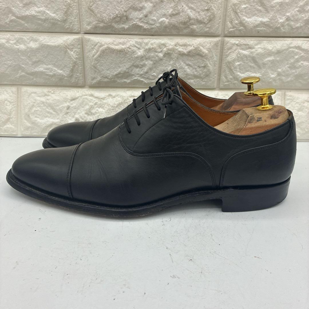 【良品】スコッチグレイン ストレートチップ 25.5 0286 ビジネス 黒