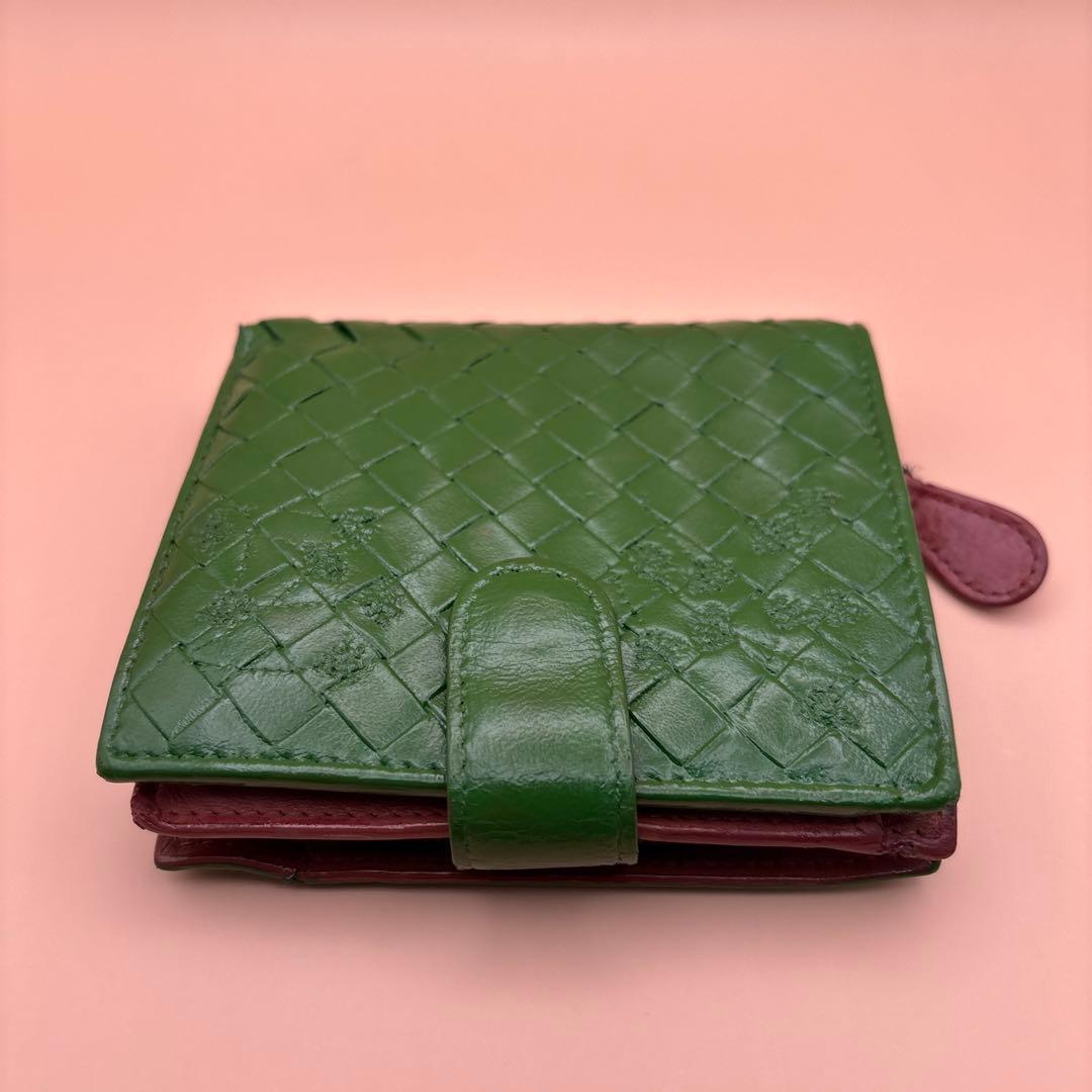 ◆正規品◆ボッティガヴェネタイントレチャート 二つ折りサイフとオマケケース