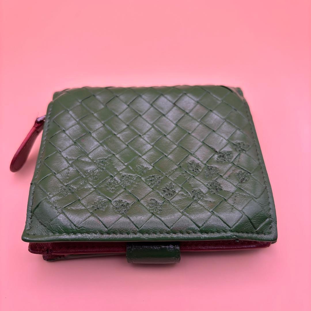 ◆正規品◆ボッティガヴェネタイントレチャート 二つ折りサイフとオマケケース